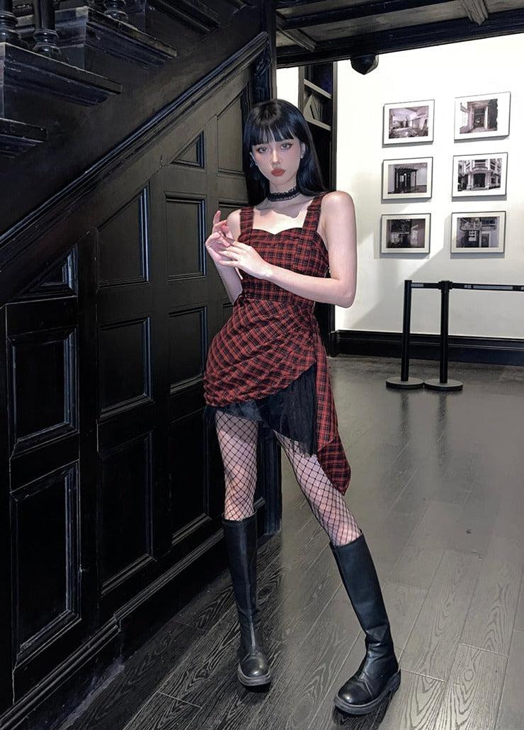 Stylish Work Outfits, Outfit Summer Ideas Grunge Plaid Mini Dress Stylish Work Outfits, Outfit Summer Ideas Grunge Plaid Mini Dress