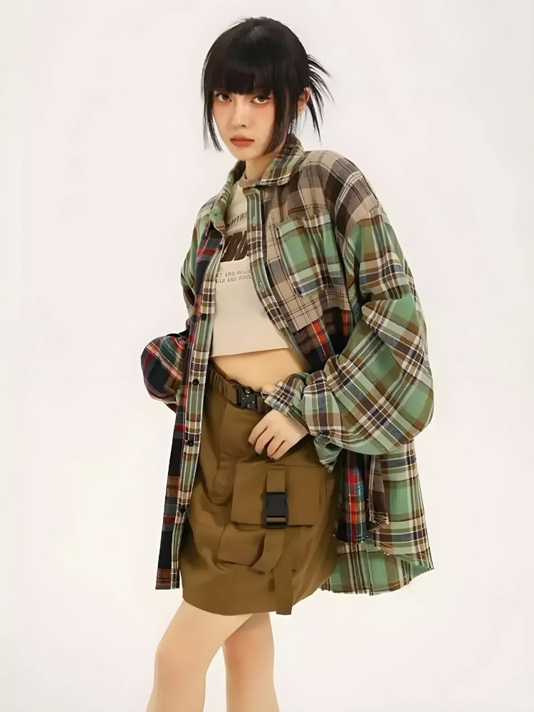 Stylish Work Outfits, Outfit Summer Ideas Grunge Plaid Shirt Stylish Work Outfits, Outfit Summer Ideas Grunge Plaid Shirt