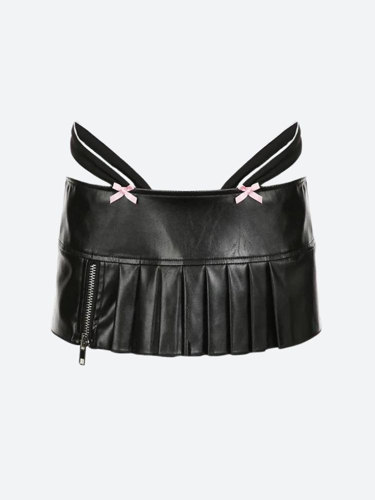 Stylish Work Outfits, Outfit Summer Ideas Grunge Pleated Zipper Slit Micro Mini Skirt Stylish Work Outfits, Outfit Summer Ideas Grunge Pleated Zipper Slit Micro Mini Skirt