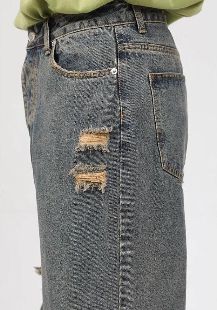 Stylish Work Outfits, Outfit Summer Ideas Grunge Ripped Straight Leg Jeans Stylish Work Outfits, Outfit Summer Ideas Grunge Ripped Straight Leg Jeans