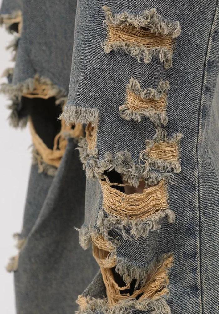 Stylish Work Outfits, Outfit Summer Ideas Grunge Ripped Straight Leg Jeans Stylish Work Outfits, Outfit Summer Ideas Grunge Ripped Straight Leg Jeans