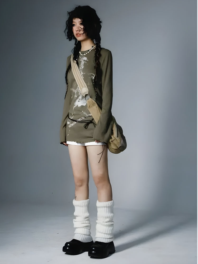Stylish Work Outfits, Outfit Summer Ideas Grunge Rope Belted Top