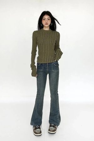 Stylish Work Outfits, Outfit Summer Ideas Grunge Slim Fit Sweater