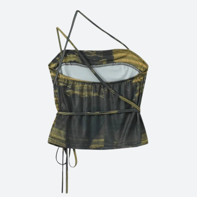 Stylish Work Outfits, Outfit Summer Ideas Grunge Snake Lace Up Top