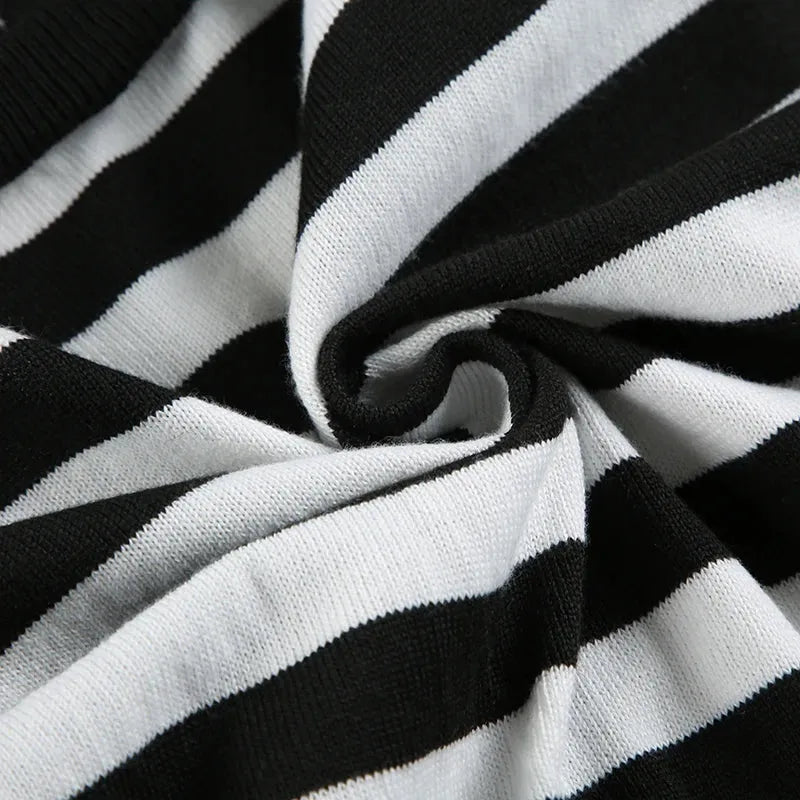 Stylish Work Outfits, Outfit Summer Ideas Grunge Striped Hooded Crop Top Stylish Work Outfits, Outfit Summer Ideas Grunge Striped Hooded Crop Top