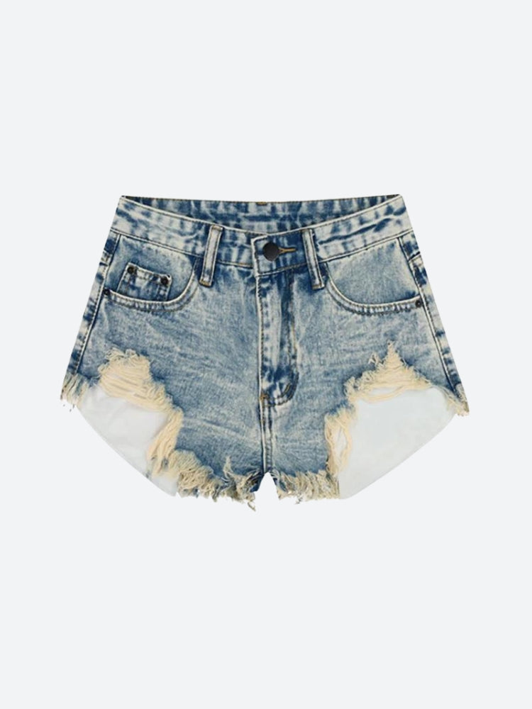 Stylish Work Outfits, Outfit Summer Ideas Grunge Tasseled Denim Shorts Stylish Work Outfits, Outfit Summer Ideas Grunge Tasseled Denim Shorts