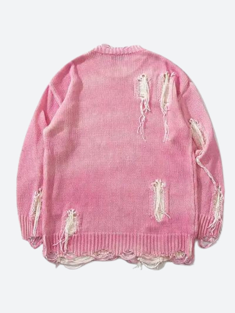 Stylish Work Outfits, Outfit Summer Ideas Grunge Tasseled Distressed Sweater Stylish Work Outfits, Outfit Summer Ideas Grunge Tasseled Distressed Sweater