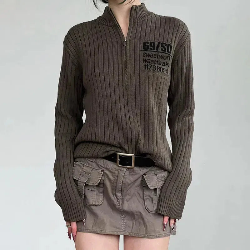 Stylish Work Outfits, Outfit Summer Ideas Grunge Zip-Up Cardigan Jacket Stylish Work Outfits, Outfit Summer Ideas Grunge Zip-Up Cardigan Jacket