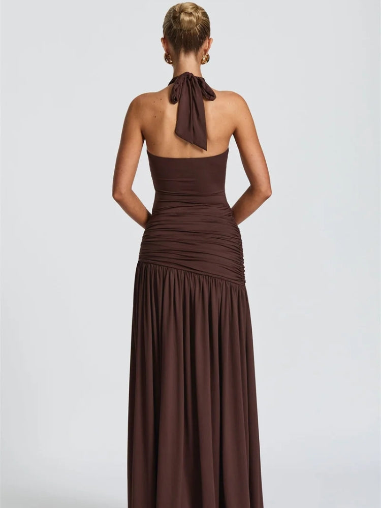 Stylish Work Outfits, Outfit Summer Ideas Halter Bodysuit & Maxi Skirt Two Piece Set Stylish Work Outfits, Outfit Summer Ideas Halter Bodysuit & Maxi Skirt Two Piece Set