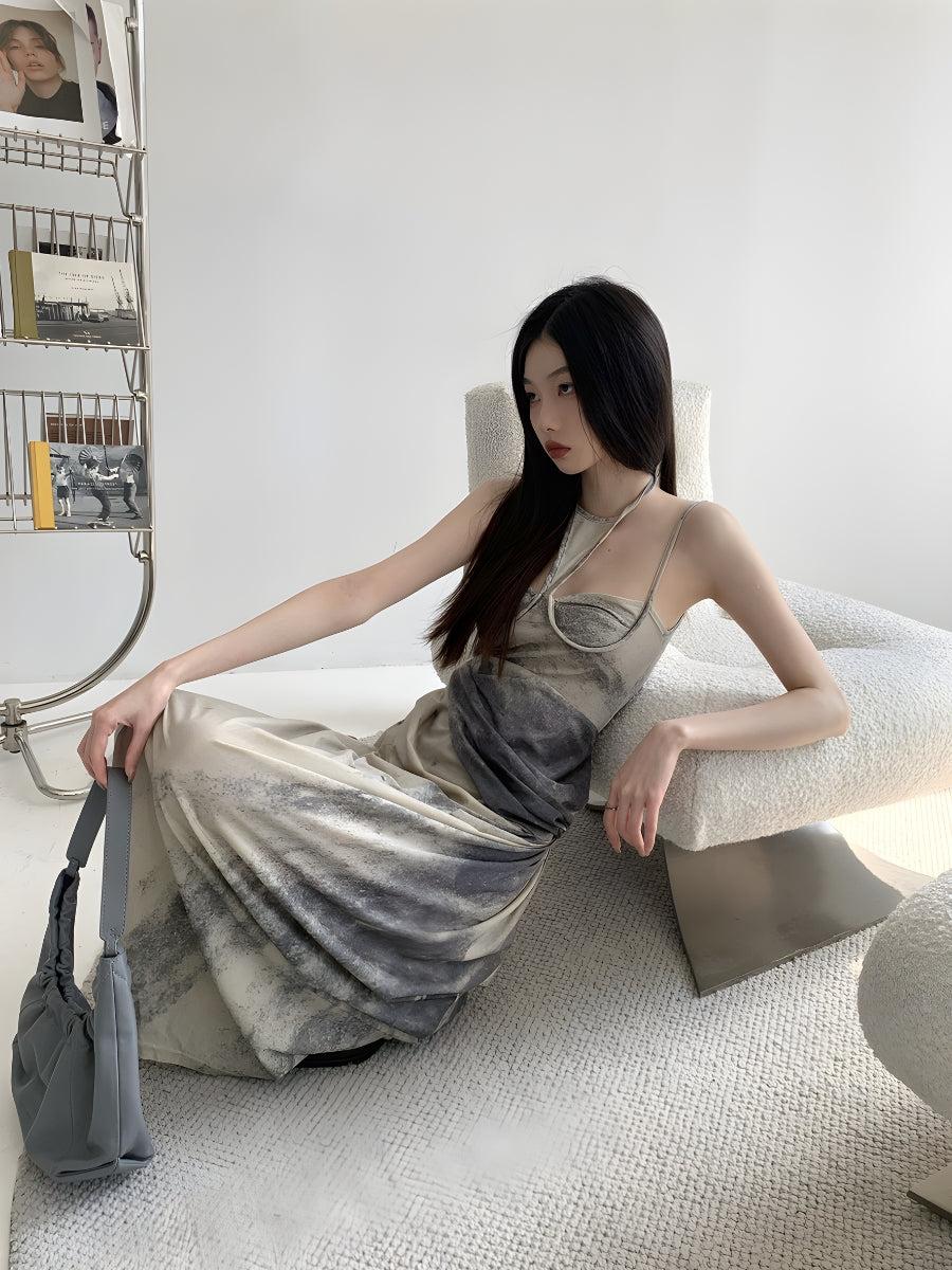 Stylish Work Outfits, Outfit Summer Ideas Halter Neck Maxi Dress Stylish Work Outfits, Outfit Summer Ideas Halter Neck Maxi Dress