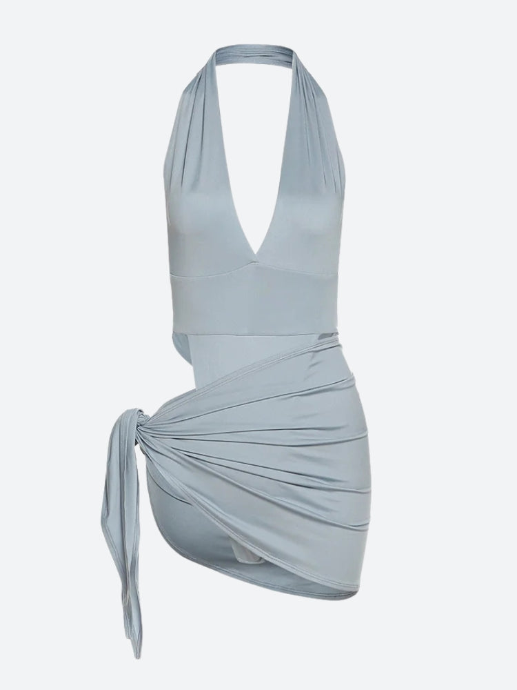 Stylish Work Outfits, Outfit Summer Ideas High Cut Swimsuit & Skirt Two Piece Set Stylish Work Outfits, Outfit Summer Ideas High Cut Swimsuit & Skirt Two Piece Set