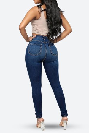 Stylish Work Outfits, Outfit Summer Ideas High Rise Denim Skinny Jeans