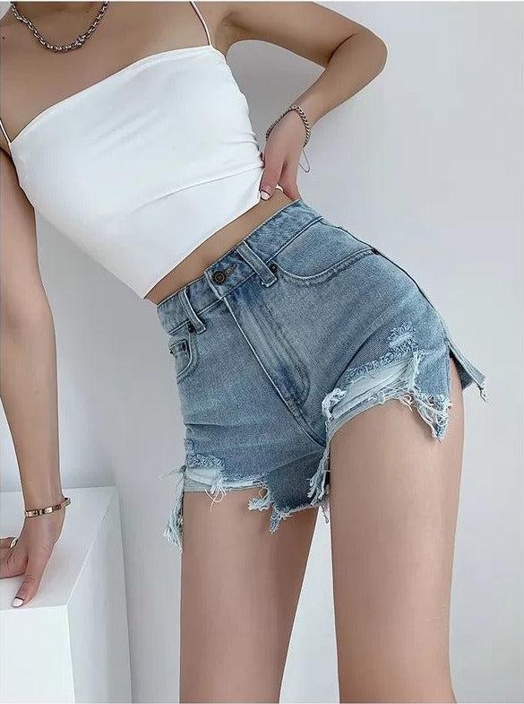 Stylish Work Outfits, Outfit Summer Ideas High Waist Extra Distressed Jean Shorts Stylish Work Outfits, Outfit Summer Ideas High Waist Extra Distressed Jean Shorts