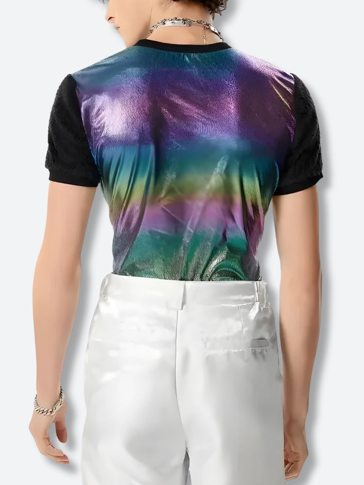 Stylish Work Outfits, Outfit Summer Ideas Hologram Top