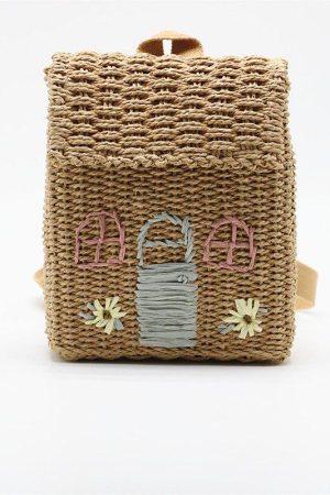 Stylish Work Outfits, Outfit Summer Ideas Home Design Straw Backpack