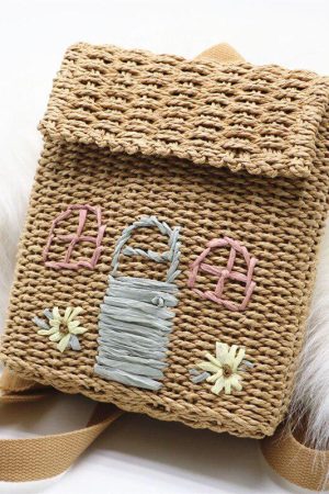 Stylish Work Outfits, Outfit Summer Ideas Home Design Straw Backpack