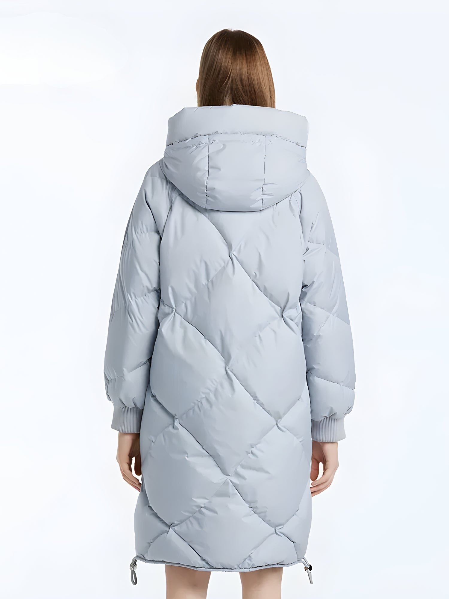Stylish Work Outfits, Outfit Summer Ideas Hooded Zip-Up Long Puffer Coat Stylish Work Outfits, Outfit Summer Ideas Hooded Zip-Up Long Puffer Coat
