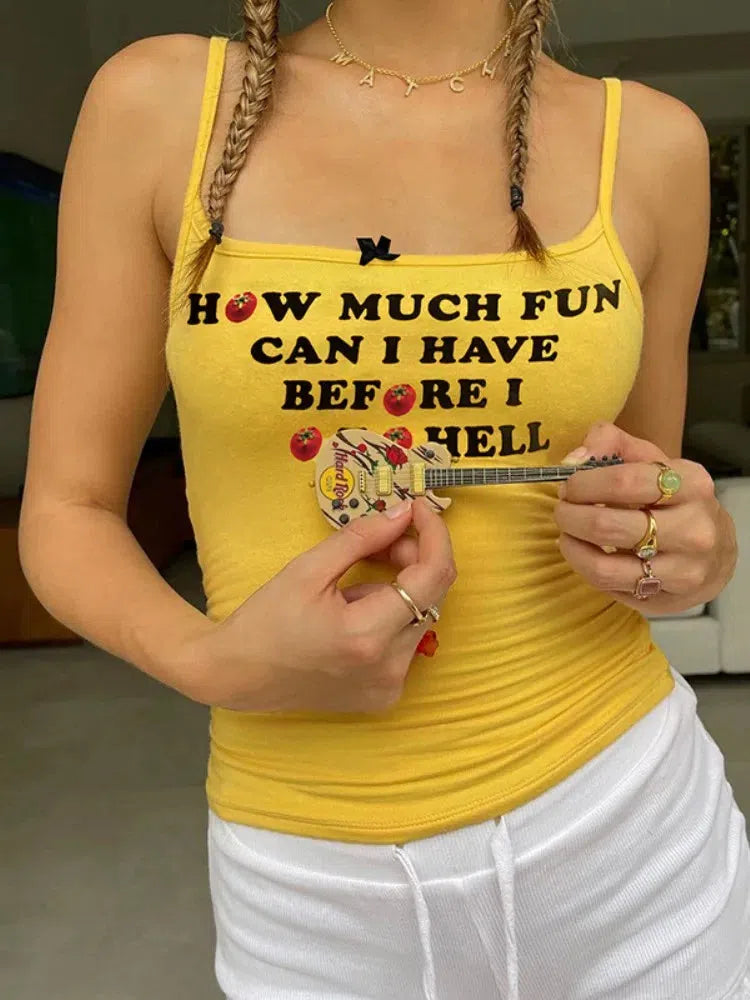 Stylish Work Outfits, Outfit Summer Ideas How Much Fun Tank Top