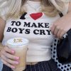 Stylish Work Outfits, Outfit Summer Ideas I Love To Make Boys Cry Tee