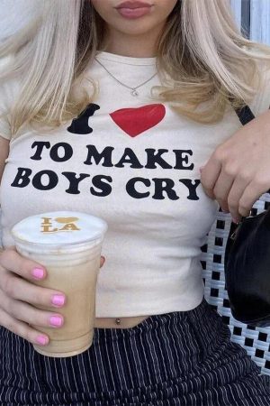 Stylish Work Outfits, Outfit Summer Ideas I Love To Make Boys Cry Tee