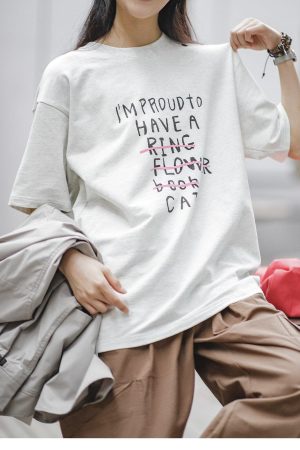 Stylish Work Outfits, Outfit Summer Ideas I'm Proud To Have A Cat Tee