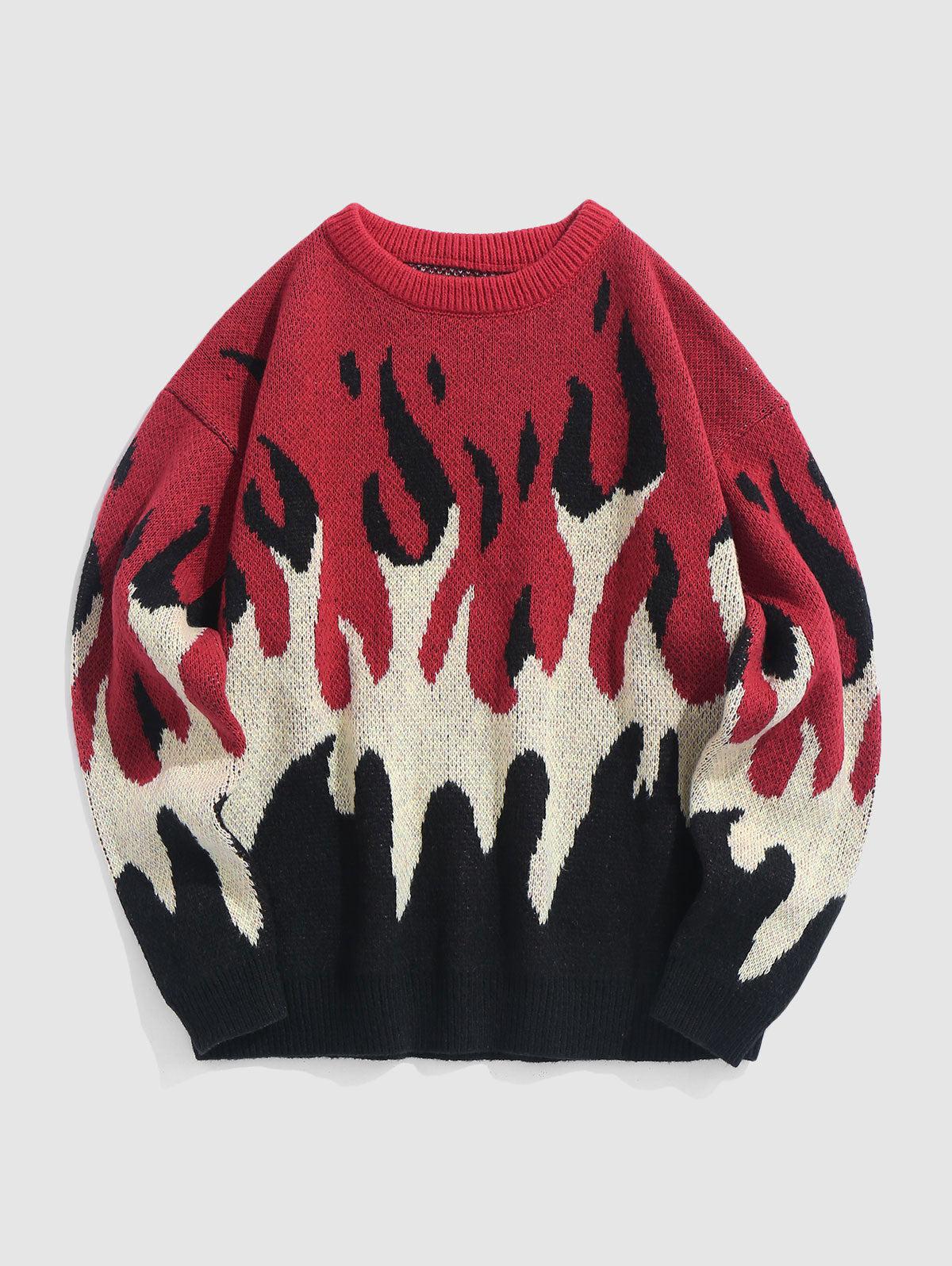 Stylish Work Outfits, Outfit Summer Ideas Indie Flame Knitted Sweater Stylish Work Outfits, Outfit Summer Ideas Indie Flame Knitted Sweater
