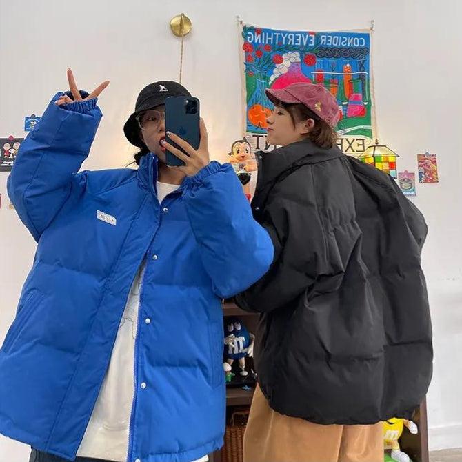 Stylish Work Outfits, Outfit Summer Ideas Indie High Neck Puffer Jacket