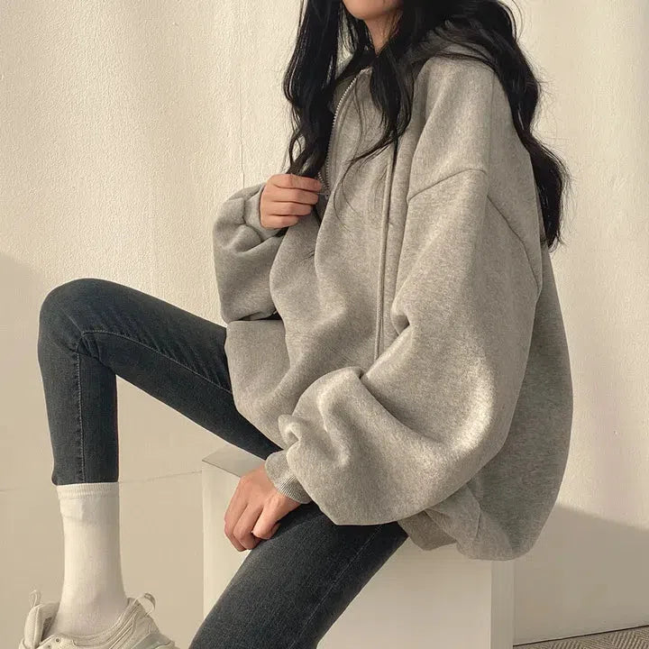 Stylish Work Outfits, Outfit Summer Ideas Indie Oversized Zip Up Hoodie Stylish Work Outfits, Outfit Summer Ideas Indie Oversized Zip Up Hoodie