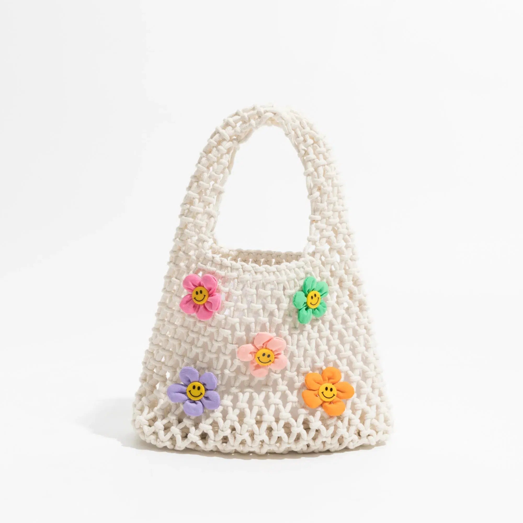 Stylish Work Outfits, Outfit Summer Ideas Indie Smiley Flowers Crochet Bag Stylish Work Outfits, Outfit Summer Ideas Indie Smiley Flowers Crochet Bag