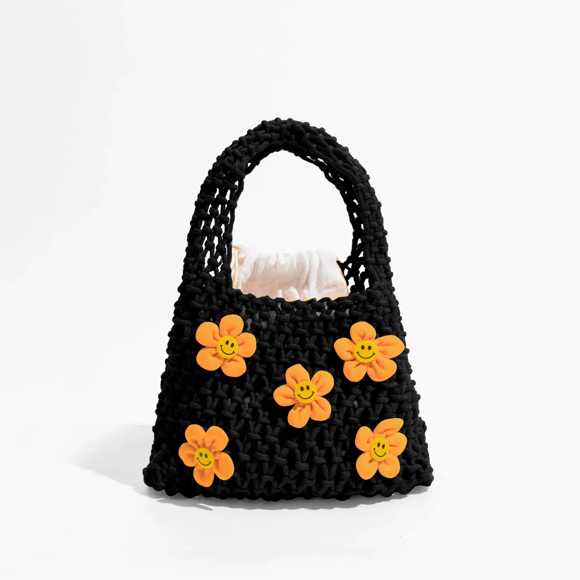 Stylish Work Outfits, Outfit Summer Ideas Indie Smiley Flowers Crochet Bag Stylish Work Outfits, Outfit Summer Ideas Indie Smiley Flowers Crochet Bag
