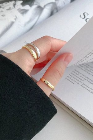 Stylish Work Outfits, Outfit Summer Ideas Irregular Open Ring