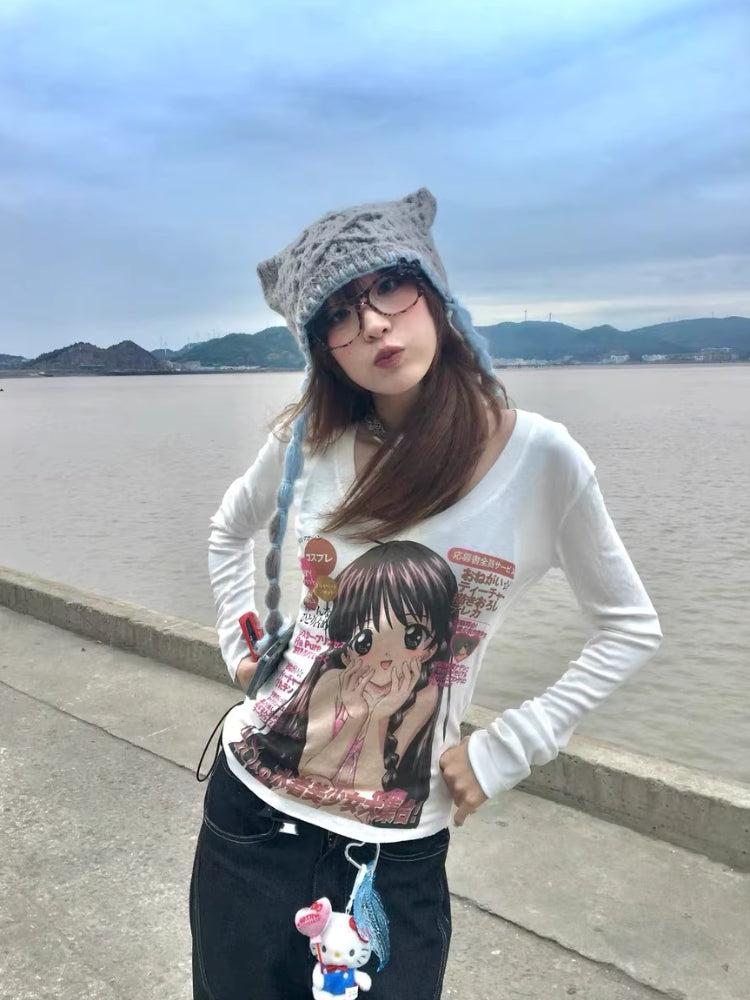 Stylish Work Outfits, Outfit Summer Ideas Kawaii Anime Girl Top