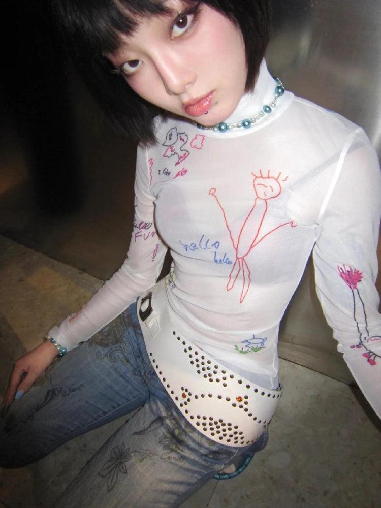 Stylish Work Outfits, Outfit Summer Ideas Kid's Art Mesh Top Stylish Work Outfits, Outfit Summer Ideas Kid's Art Mesh Top