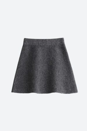 Stylish Work Outfits, Outfit Summer Ideas Knitted Button-Up Cardigan & Mini Skirt Two Piece Set