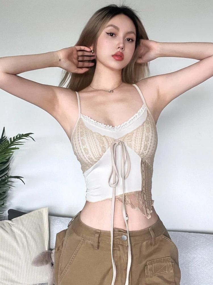 Stylish Work Outfits, Outfit Summer Ideas Lace Asymmetric Patchwork Top Stylish Work Outfits, Outfit Summer Ideas Lace Asymmetric Patchwork Top