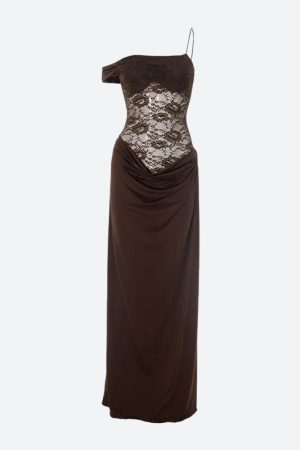 Stylish Work Outfits, Outfit Summer Ideas Lace Bodice Maxi Dress