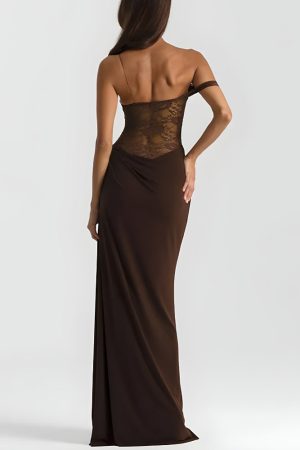 Stylish Work Outfits, Outfit Summer Ideas Lace Bodice Maxi Dress