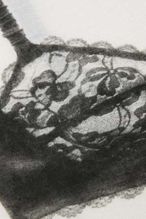 Stylish Work Outfits, Outfit Summer Ideas Lace Bra Tee