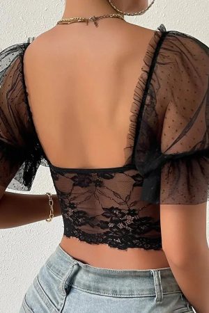 Stylish Work Outfits, Outfit Summer Ideas Lace Bustier Top