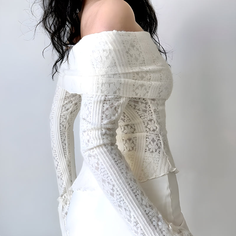 Stylish Work Outfits, Outfit Summer Ideas Lace Off Shoulder Top Stylish Work Outfits, Outfit Summer Ideas Lace Off Shoulder Top