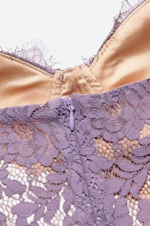 Stylish Work Outfits, Outfit Summer Ideas Lace Wired Mini Dress