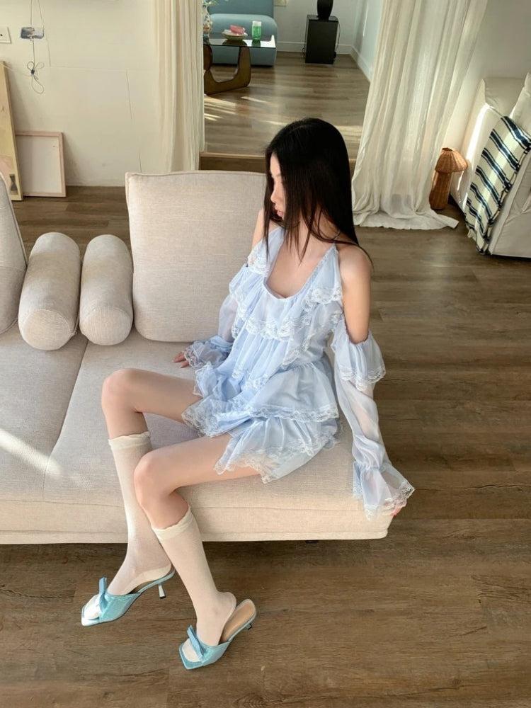 Stylish Work Outfits, Outfit Summer Ideas Layered Ruffled Mini Dress Stylish Work Outfits, Outfit Summer Ideas Layered Ruffled Mini Dress