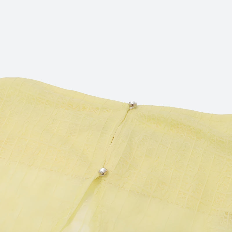 Stylish Work Outfits, Outfit Summer Ideas Lemon Strapless Top & Midi Skirt Two Piece Set Stylish Work Outfits, Outfit Summer Ideas Lemon Strapless Top & Midi Skirt Two Piece Set