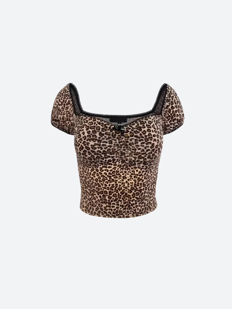 Stylish Work Outfits, Outfit Summer Ideas Leopard Bodycon Crop Top Stylish Work Outfits, Outfit Summer Ideas Leopard Bodycon Crop Top