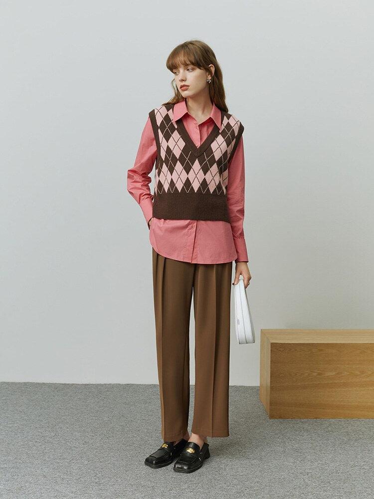 Stylish Work Outfits, Outfit Summer Ideas Light Academia Argyle Sweater Vest Stylish Work Outfits, Outfit Summer Ideas Light Academia Argyle Sweater Vest