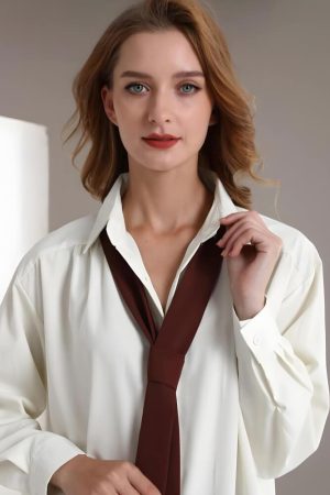 Stylish Work Outfits, Outfit Summer Ideas Light Academia Classic Shirt