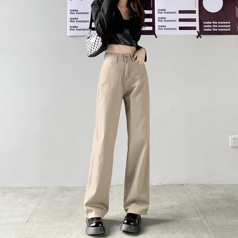 Stylish Work Outfits, Outfit Summer Ideas Light Academia High Waist Denim Pants Stylish Work Outfits, Outfit Summer Ideas Light Academia High Waist Denim Pants