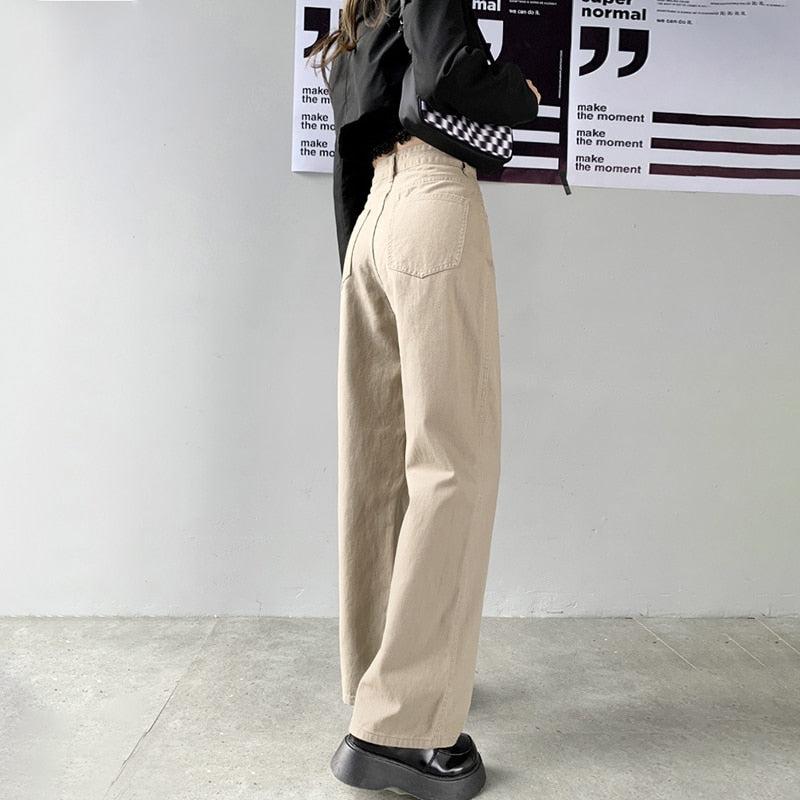 Stylish Work Outfits, Outfit Summer Ideas Light Academia High Waist Denim Pants Stylish Work Outfits, Outfit Summer Ideas Light Academia High Waist Denim Pants