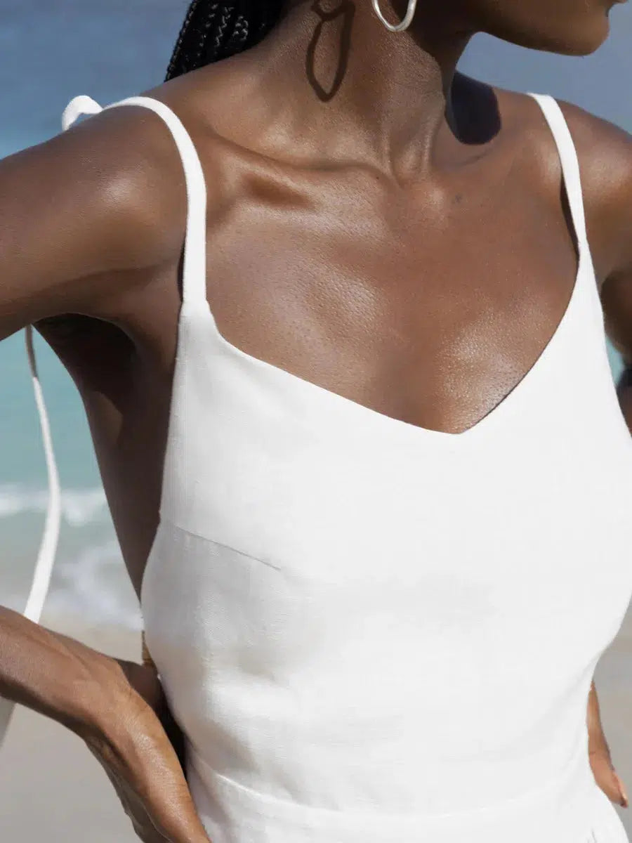 Stylish Work Outfits, Outfit Summer Ideas Linen Midi Dress Stylish Work Outfits, Outfit Summer Ideas Linen Midi Dress