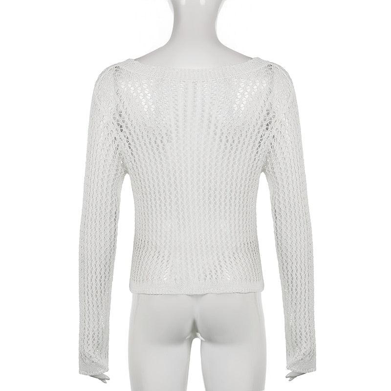 Stylish Work Outfits, Outfit Summer Ideas Long Sleeve Fishnet Top Stylish Work Outfits, Outfit Summer Ideas Long Sleeve Fishnet Top